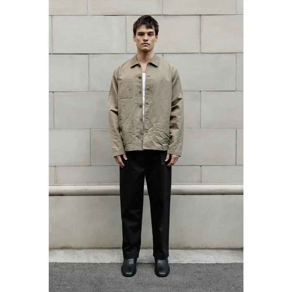 COMMON MARKET The Keenan Jacket Fatigue Shirt Jacket Sz M Khaki